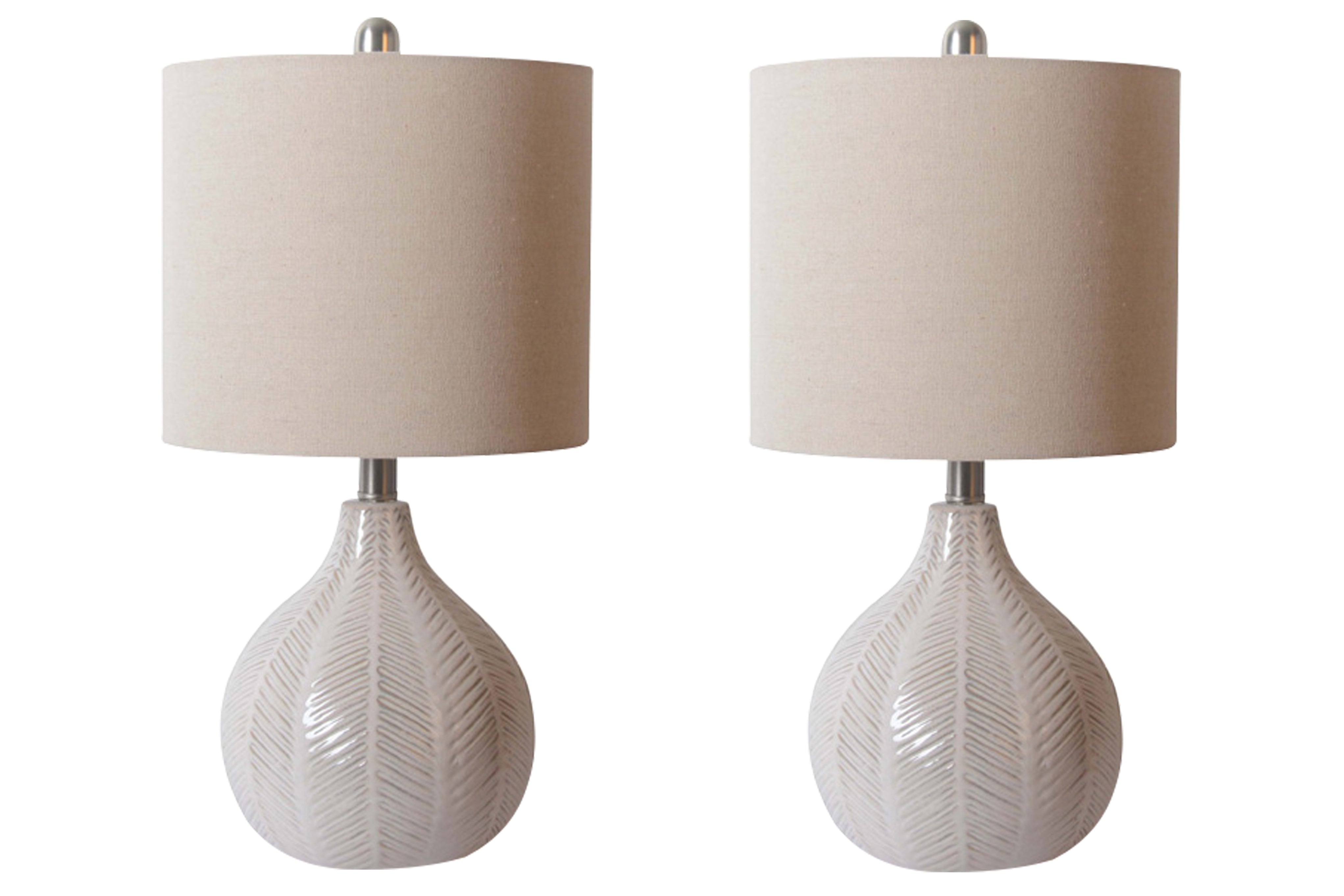Elite Furniture Outlet - Ashley Furniture - Rainermen Lighting - Table Lamp (Set of 2) / Off White - L180024X2