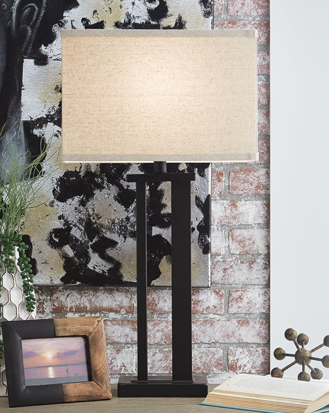 Elite Furniture Outlet - Ashley Furniture - Aniela Lighting - Metal Table Lamp (Set of 2) / Bronze Finish - L204074