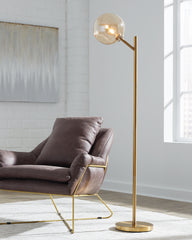 Elite Furniture Outlet - Ashley Furniture - Abanson Lighting - Metal Floor Lamp (1/CN) / Black - L734381