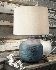 Elite Furniture Outlet - Ashley Furniture - Malthace Lighting - Table Lamp (Set of 2) / Patina - L207304X2