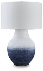 Elite Furniture Outlet - Ashley Furniture - Dashland Lighting - Metal Table Lamp (1/CN) / White/Navy - L207514