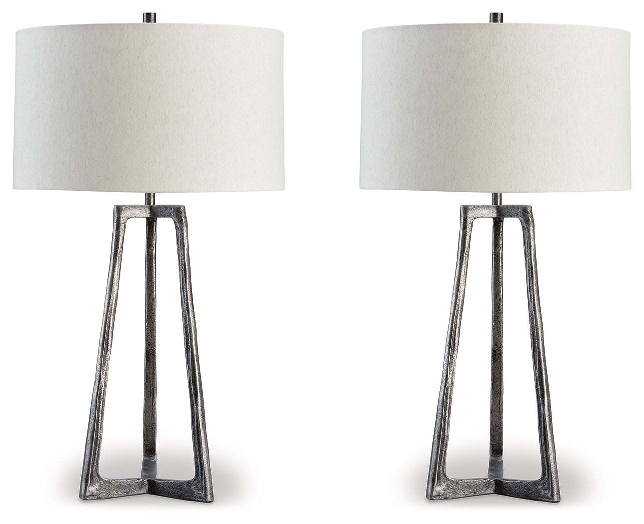 Elite Furniture Outlet - Ashley Furniture - Ryandale Lighting - Table Lamp (Set of 2) / Antique Pewter Finish - L208334X2