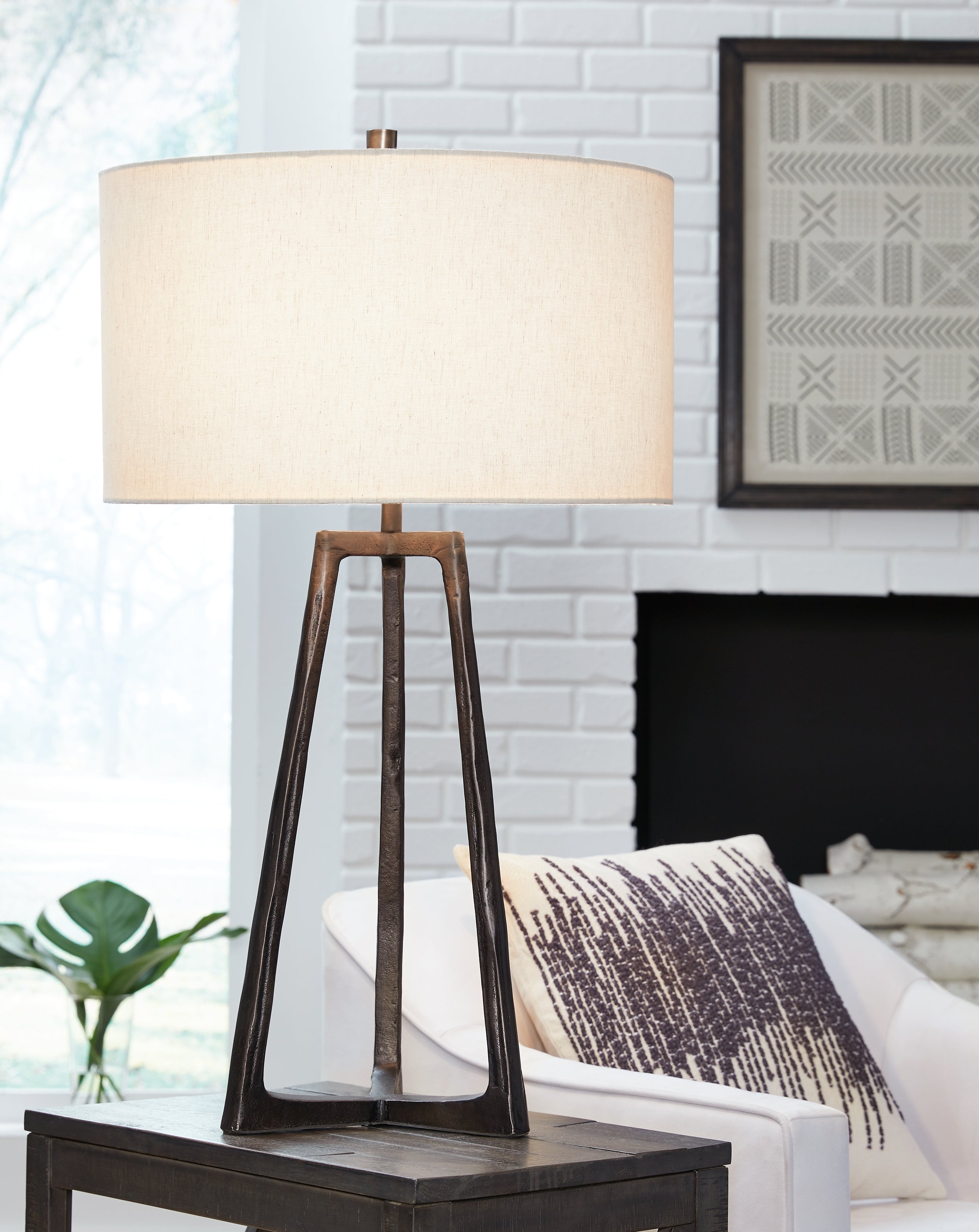 Elite Furniture Outlet - Ashley Furniture - Ryandale Lighting - Table Lamp (Set of 2) / Antique Black - L208344X2