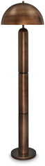 Elite Furniture Outlet - Ashley Furniture - Wendfield Lighting - Metal Floor Lamp (1/CN) / Antique Copper Finish - L208431