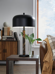 Elite Furniture Outlet - Ashley Furniture - Alanbert Lighting - Metal Table Lamp (1/CN) / Brown/Black - L208454
