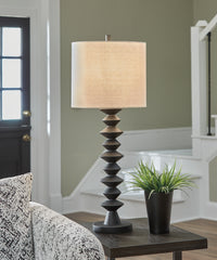 Elite Furniture Outlet - Ashley Furniture - Luanndon Lighting - 2-Piece Lamp Set / Black - L235783X2