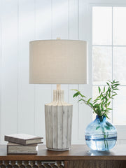 Elite Furniture Outlet - Ashley Furniture - Imre Lighting - Poly Table Lamp (1/CN) / Distressed Brown - L235884