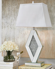 Elite Furniture Outlet - Ashley Furniture - Prunella Lighting - Table Lamp (Set of 2) / Silver Finish - L429034X2