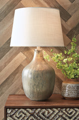 Elite Furniture Outlet - Ashley Furniture - Mari Lighting - Table Lamp (Set of 2) / Gray/Gold Finish - L430664X2
