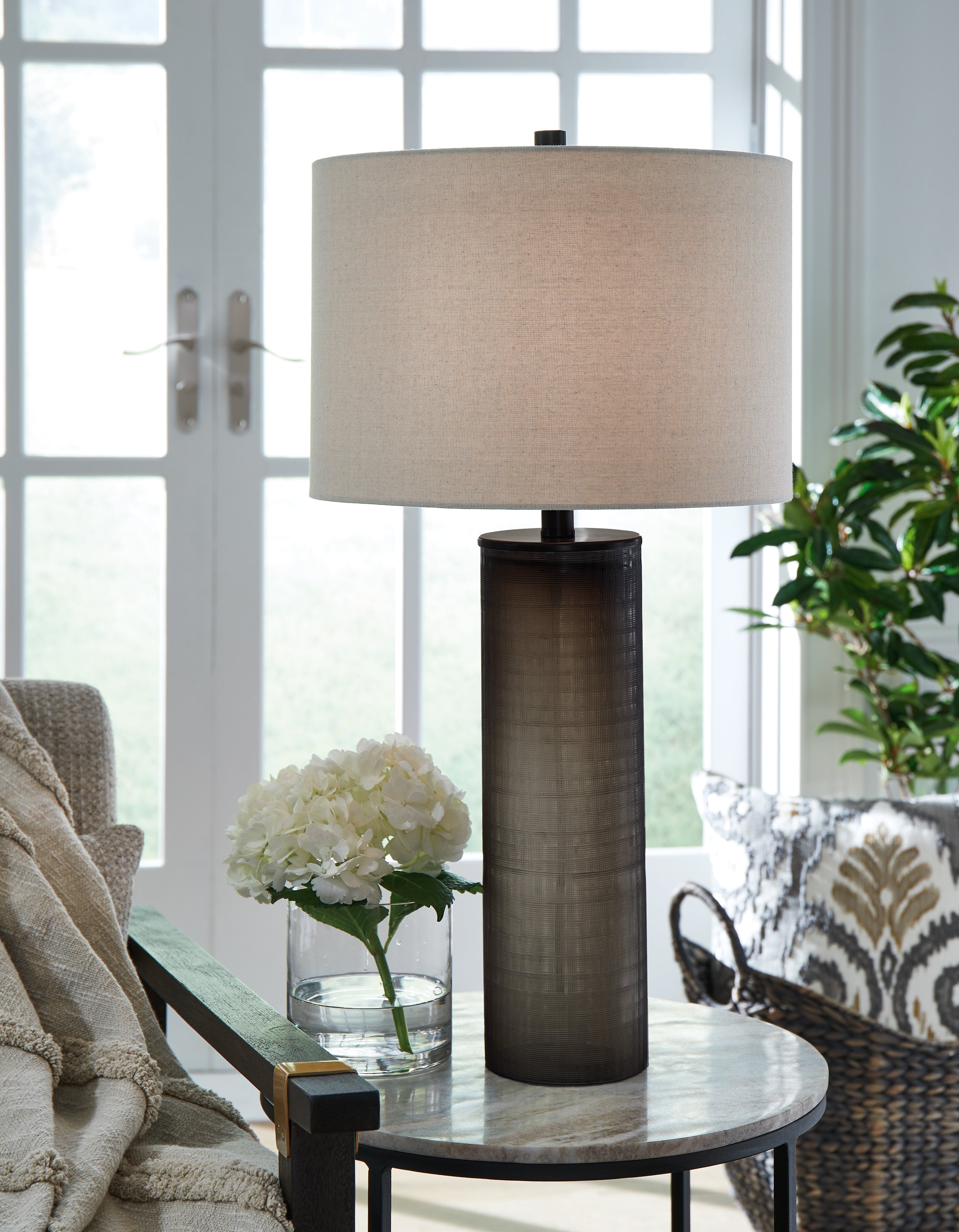 Elite Furniture Outlet - Ashley Furniture - Dingerly Lighting - Glass Table Lamp (1/CN) / Brown - L430824