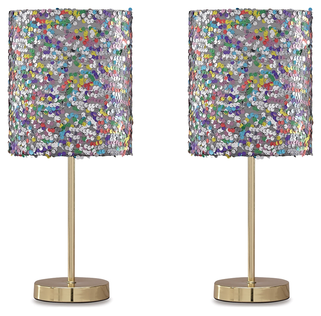 Elite Furniture Outlet - Ashley Furniture - Maddy Lighting - Table Lamp (Set of 2) / Multi - L857724X2