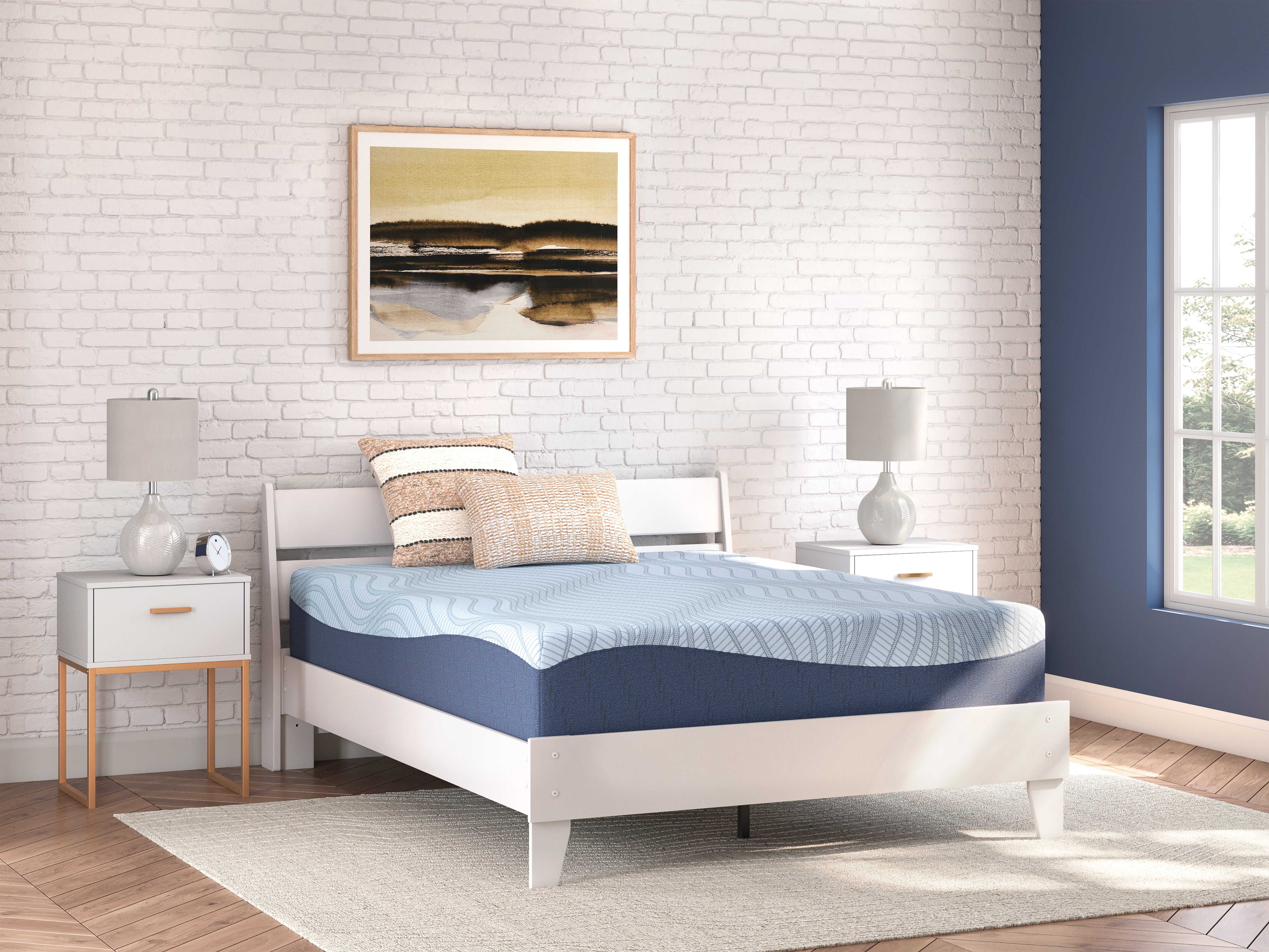 Elite Furniture Outlet - Ashley Furniture - Peak 2.0 12 Memory Foam Mattresses - Queen / White - M20631