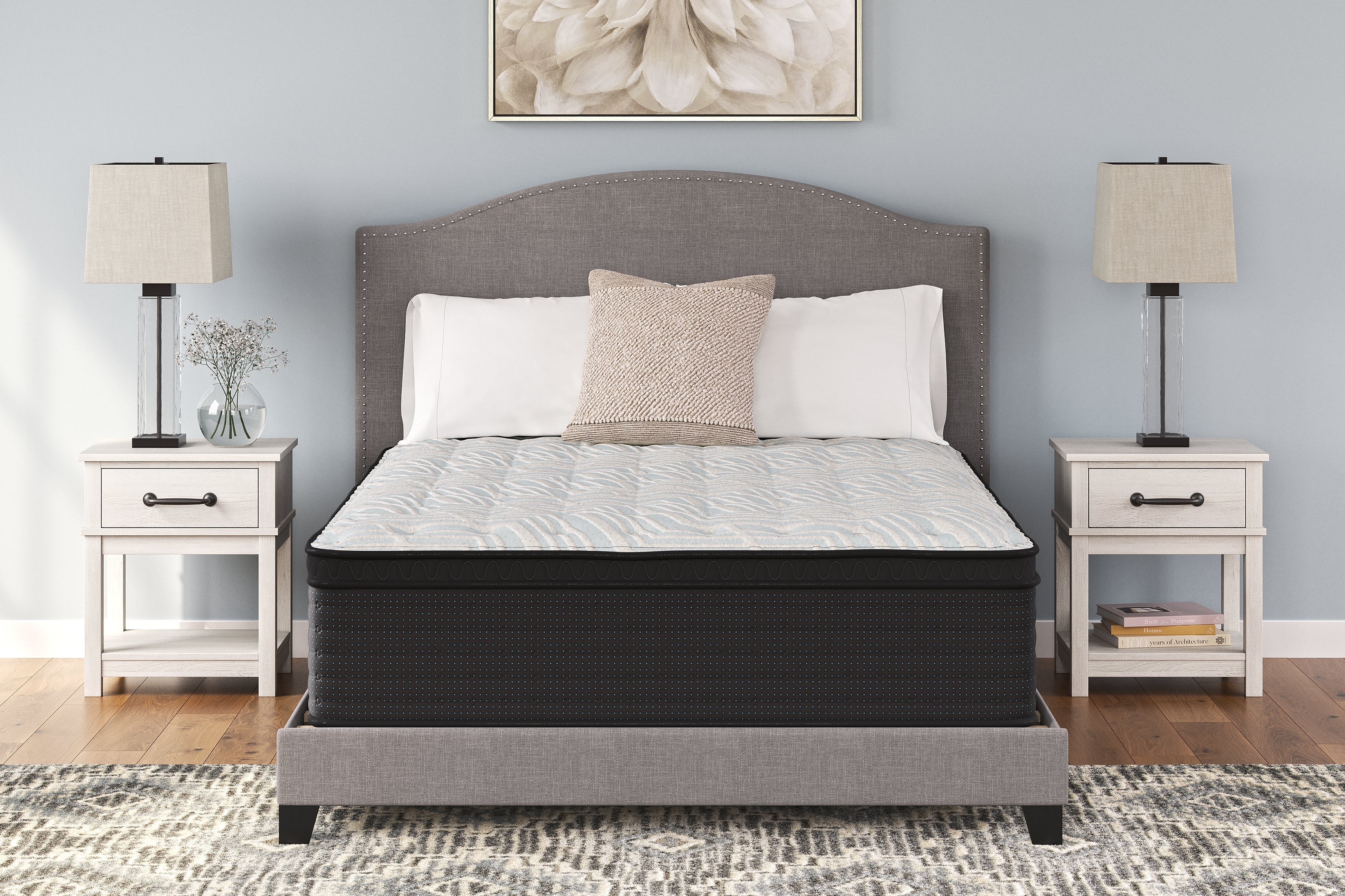 Elite Furniture Outlet - Ashley Furniture - Palisades ET Mattresses - California King / Gray/Blue - M41751