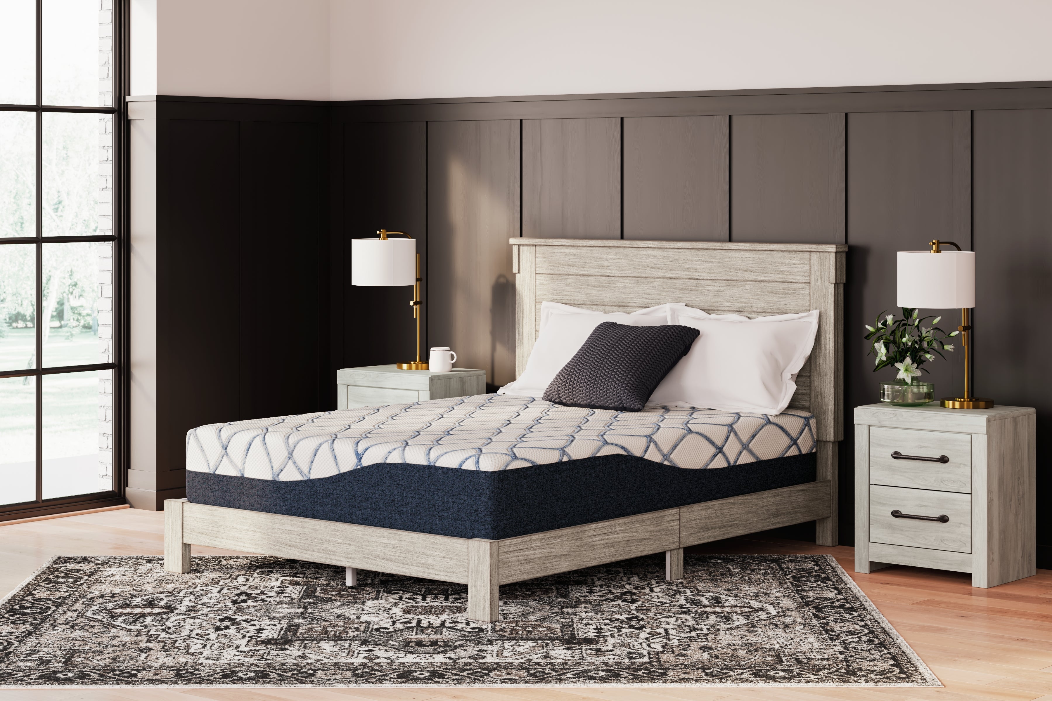 Elite Furniture Outlet - Ashley Furniture - 12 Inch Chime Elite 2.0 Mattresses - California King / White/Blue - M42651