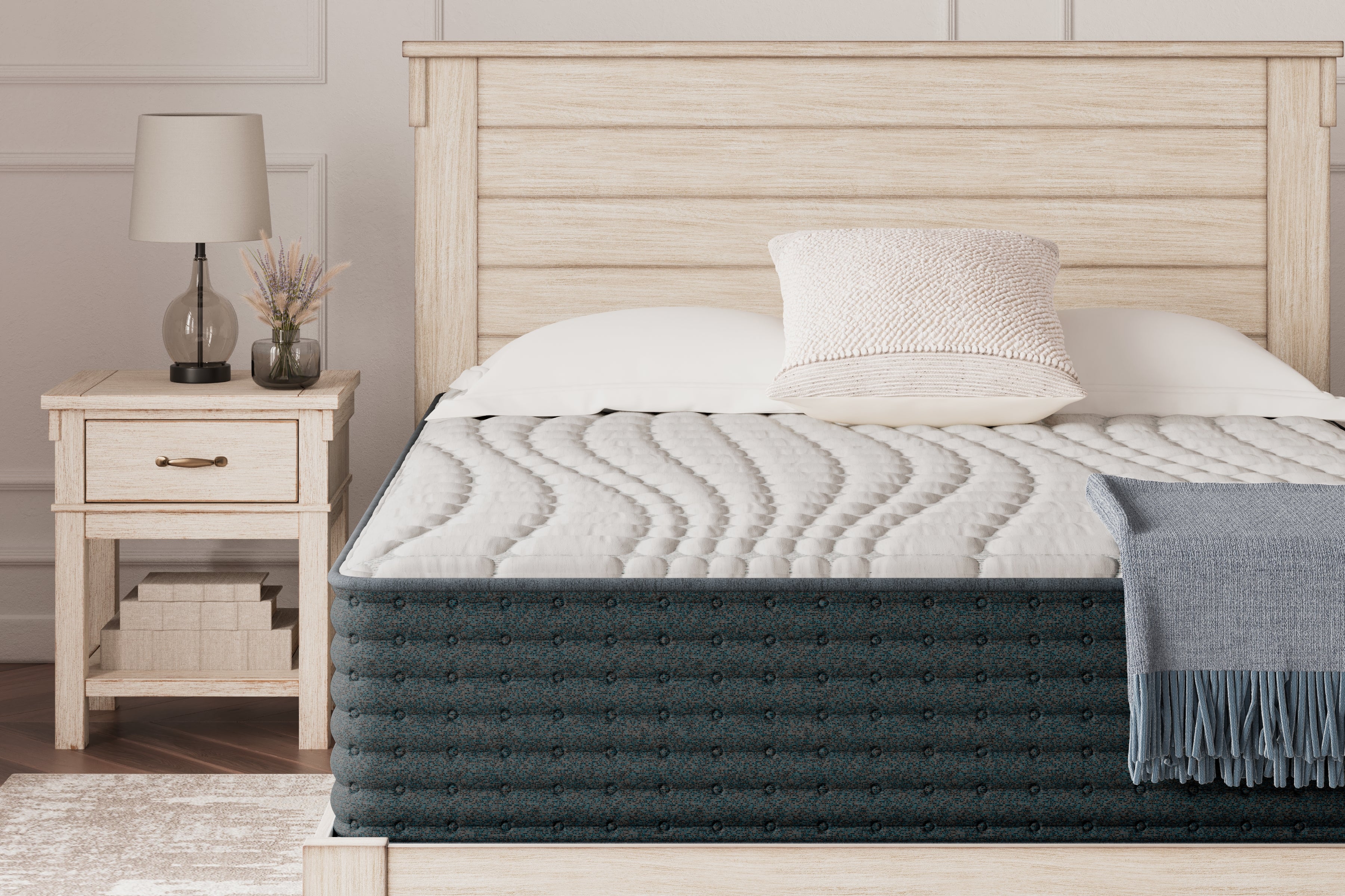 Elite Furniture Outlet - Ashley Furniture - Hybrid 1300 Mattresses - Queen / White - M43631