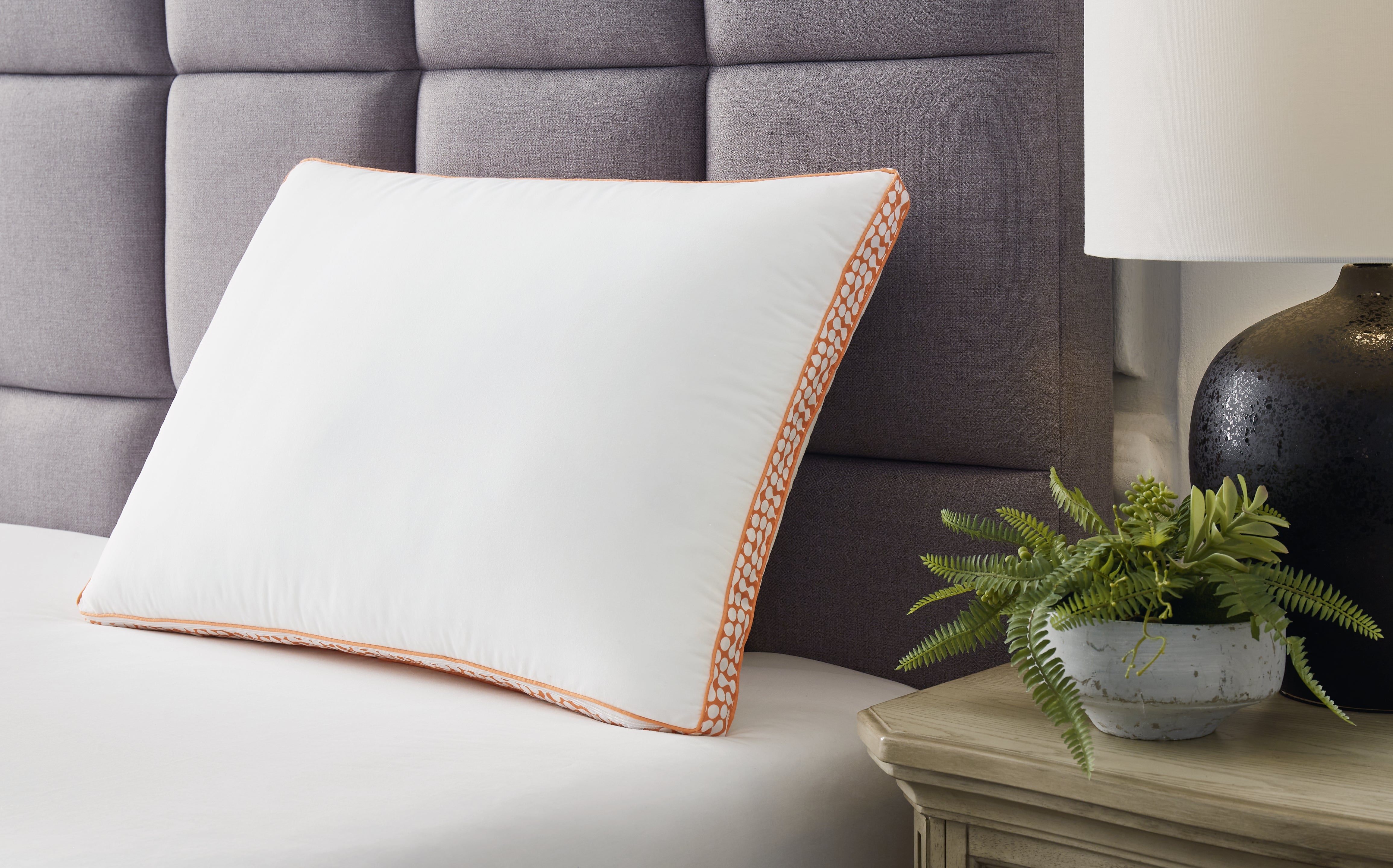 Elite Furniture Outlet - Ashley Furniture - Zephyr 2.0 Pillows - 3-in-1 Pillow / White/Orange - M52112P