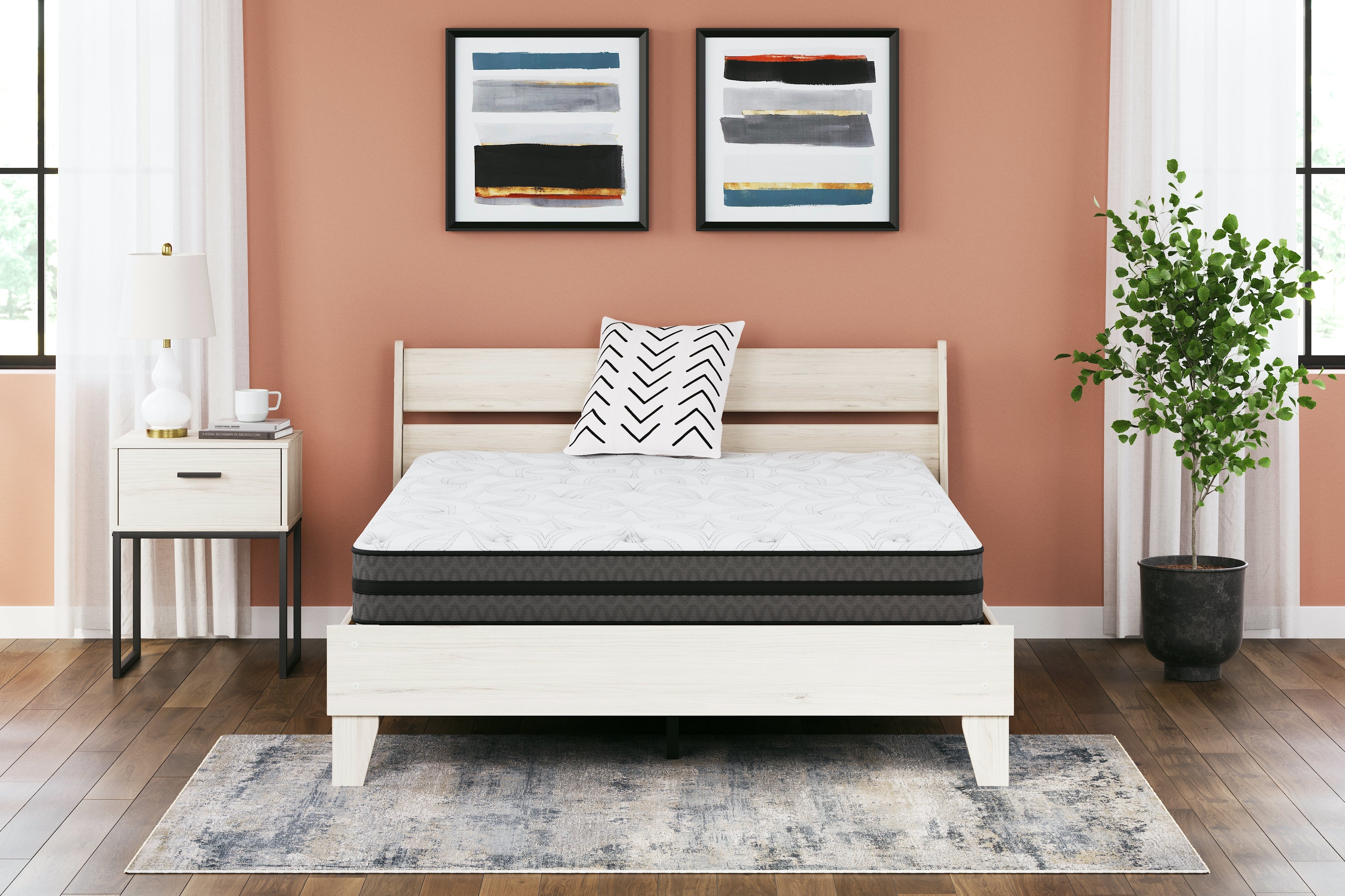 Elite Furniture Outlet - Ashley Furniture - 10 Inch Pocketed Hybrid Mattresses - King / White - M58941