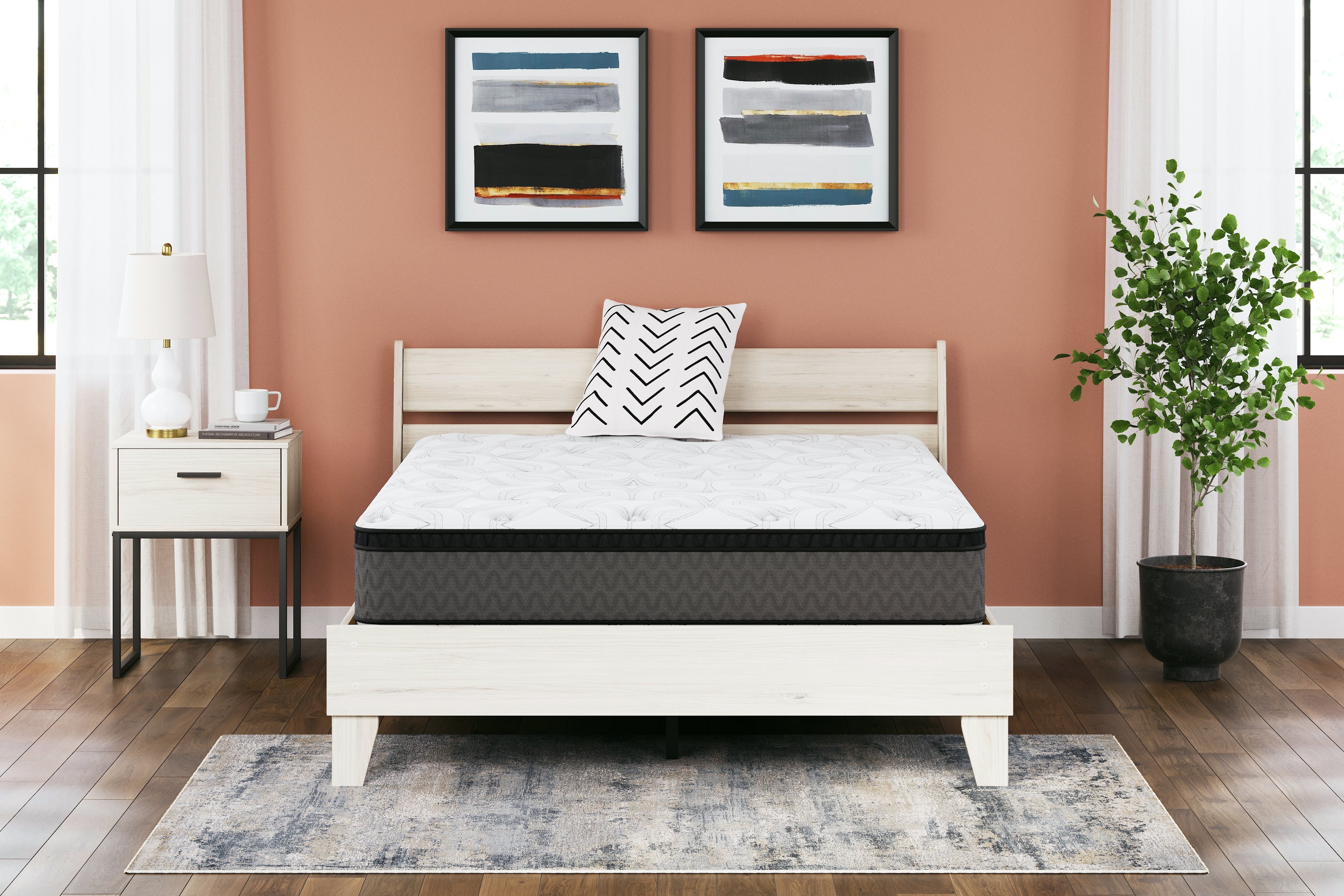 Elite Furniture Outlet - Ashley Furniture - 12 Inch Pocketed Hybrid Mattresses - King / White - M59041