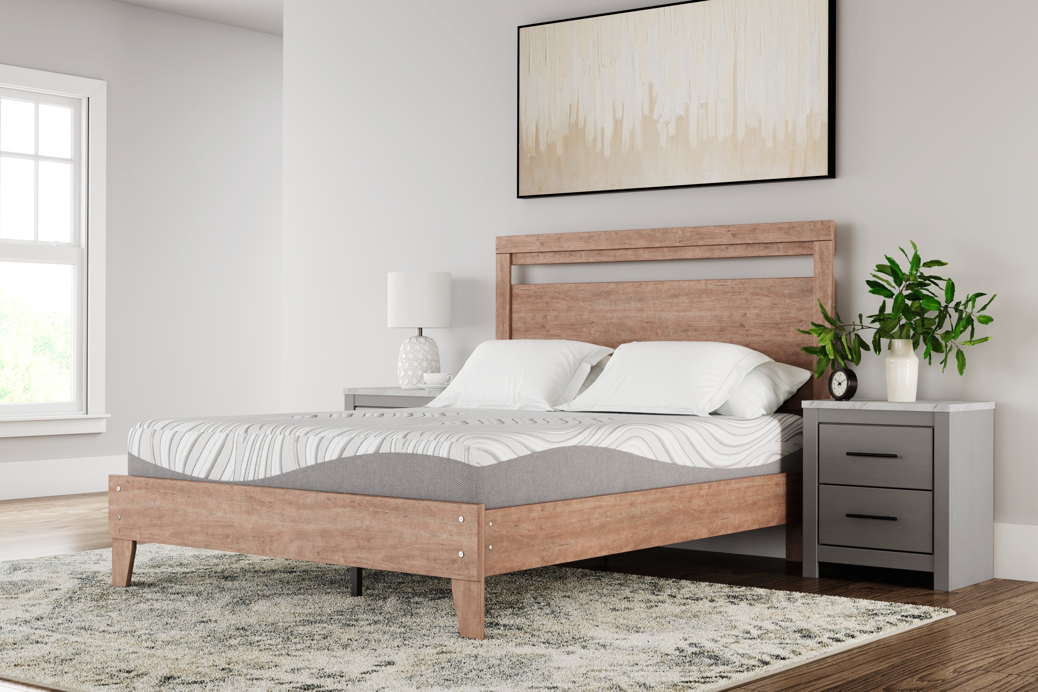 Elite Furniture Outlet - Ashley Furniture - 10 Inch Memory Foam Mattresses - Queen / White - M59231