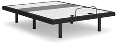 Elite Furniture Outlet - Ashley Furniture - Best Base with Lumbar and Audio Queen Adjustable Base - Queen Adjustable Base / Charcoal Gray - M5X532