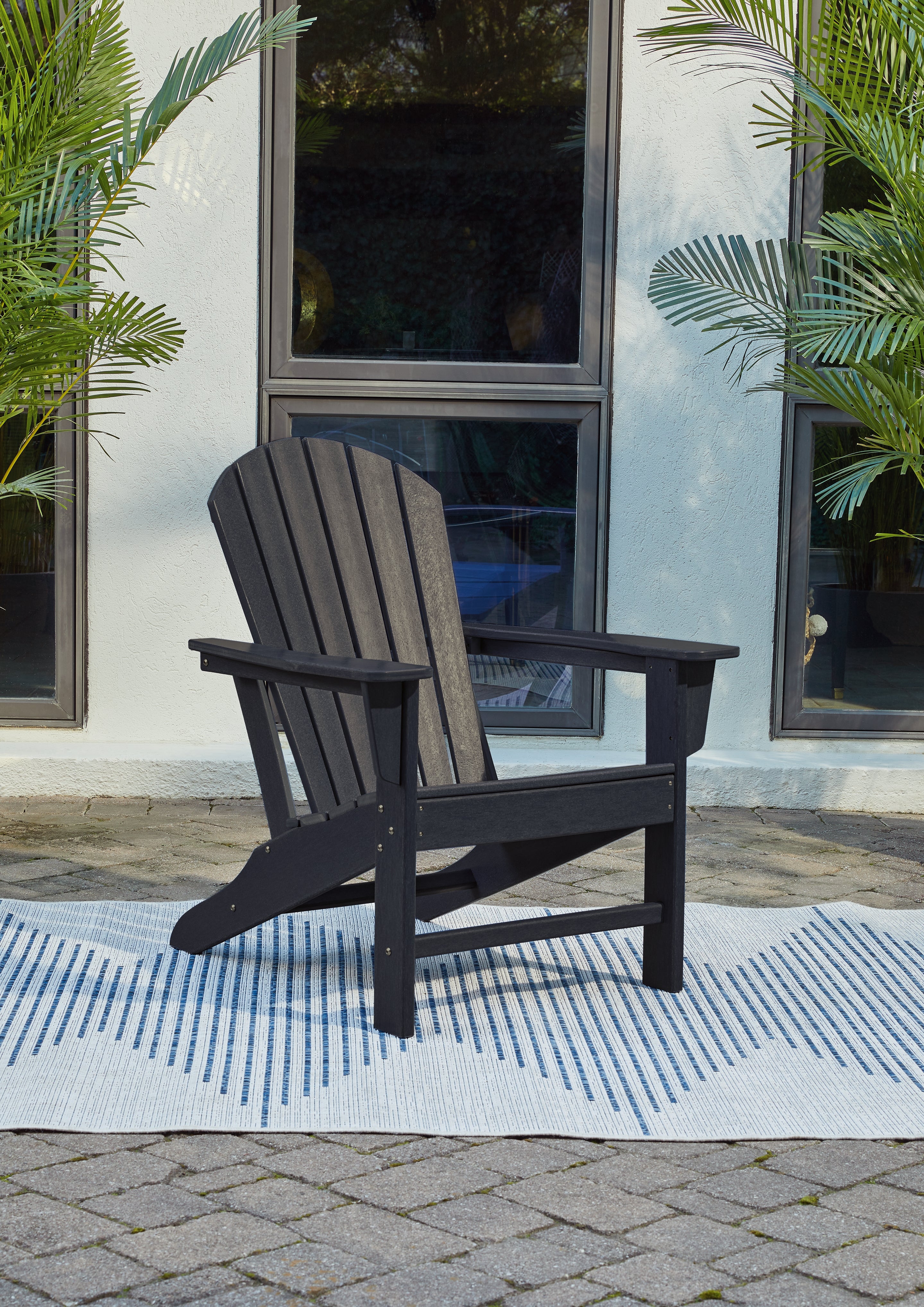Elite Furniture Outlet - Ashley Furniture - Sundown Treasure Outdoor - Adirondack Chair / Black - P008-898