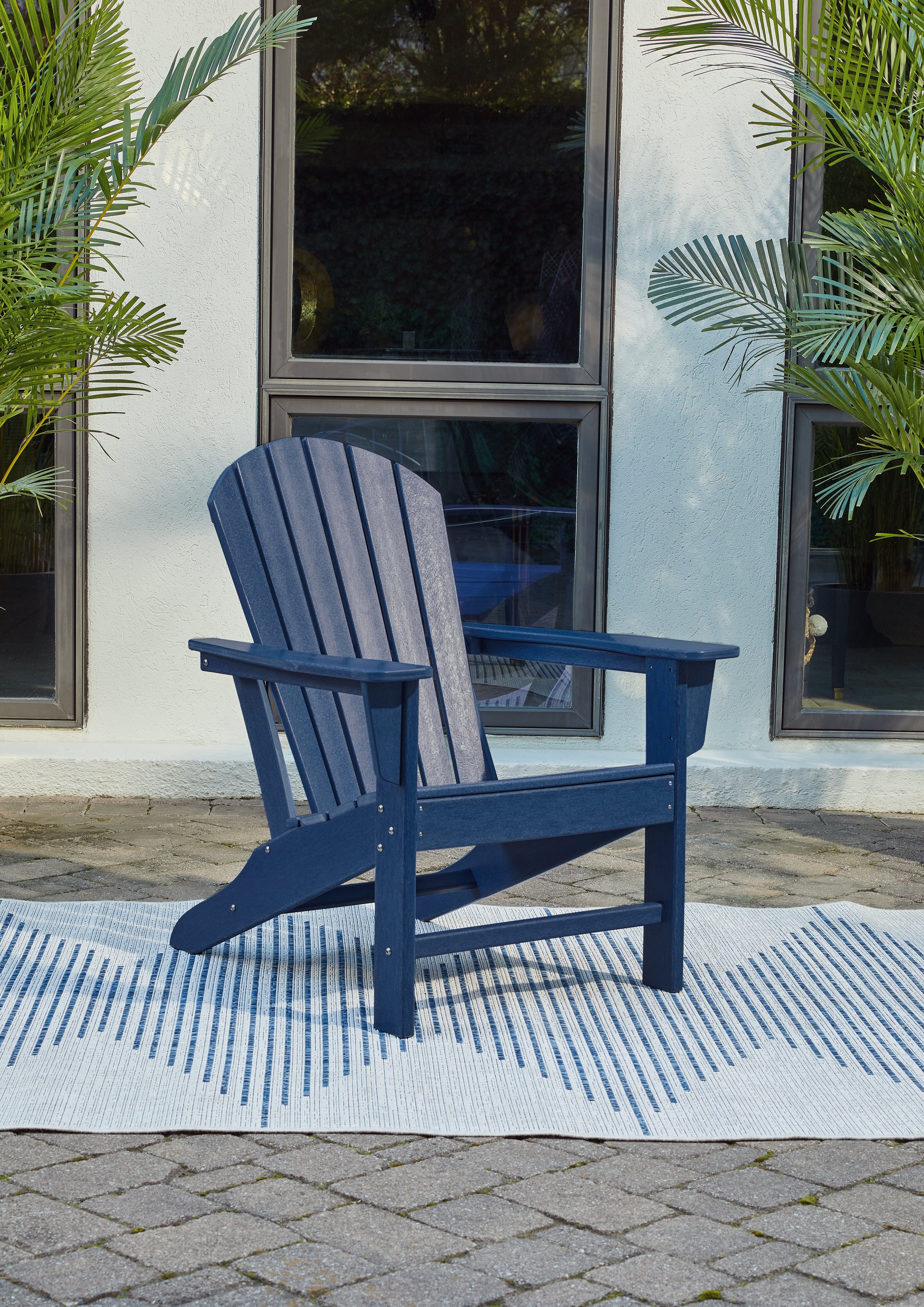 Elite Furniture Outlet - Ashley Furniture - Sundown Treasure Outdoor - Adirondack Chair / Blue - P009-898