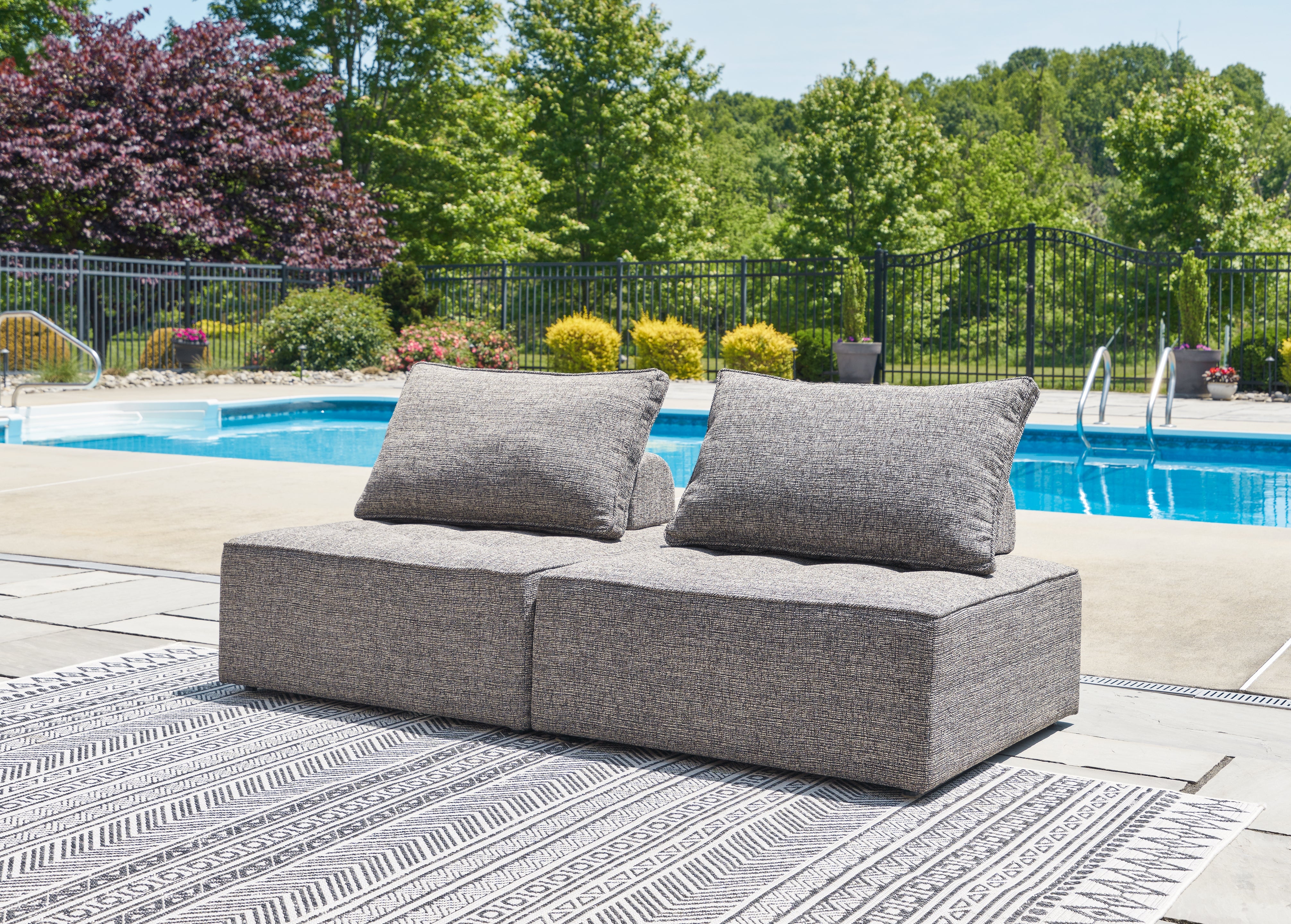 Elite Furniture Outlet - Ashley Furniture - Bree Zee Outdoor - 2-Piece Outdoor Sectional / Brown - P160P3