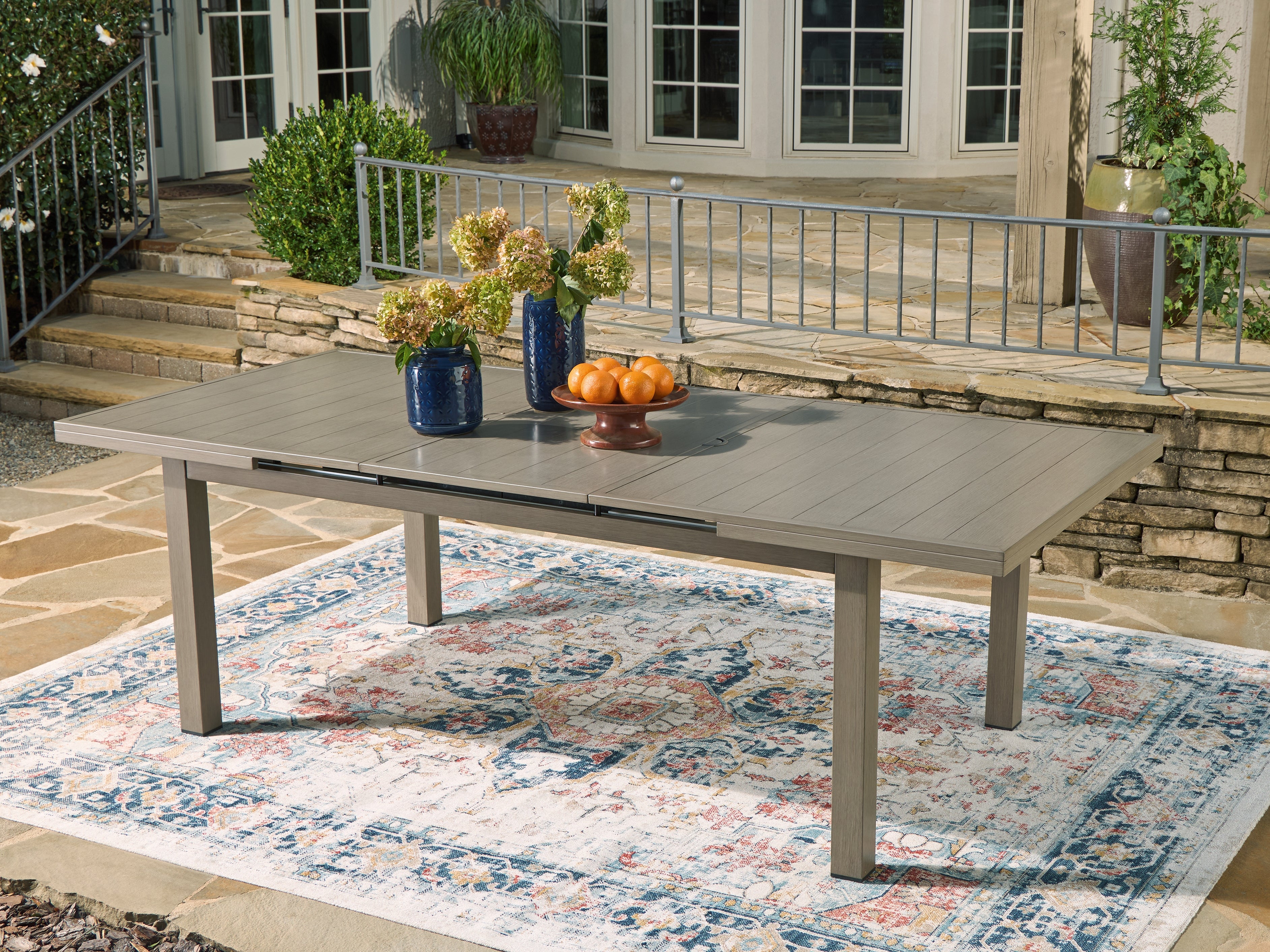 Elite Furniture Outlet - Ashley Furniture - Beach Front Outdoor - RECT Dining Room EXT Table / Beige - P323-635