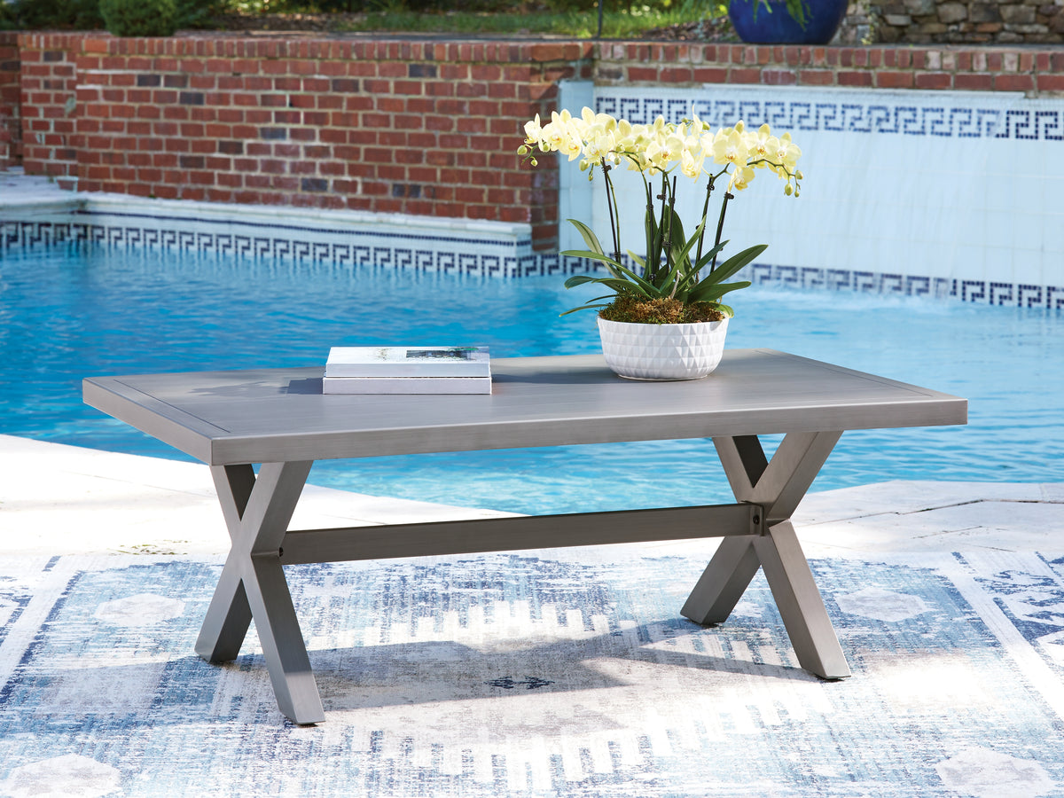 Elite Furniture Outlet - Ashley Furniture - Half Moon Beach Outdoor - Rectangular Cocktail Table - PCP418-701