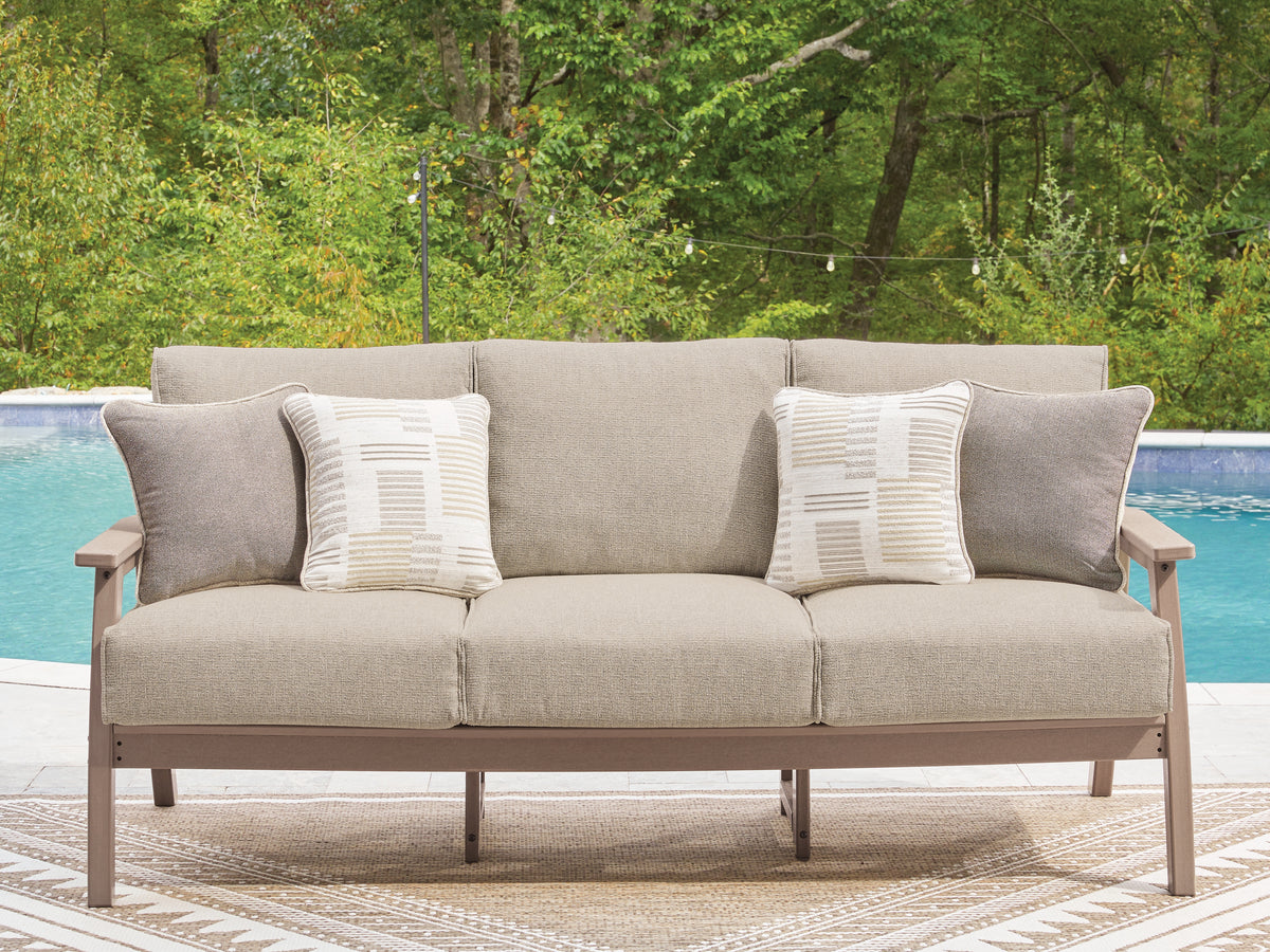 Elite Furniture Outlet - Ashley Furniture - Grover Beach Outdoor - Sofa with Cushion - PCP422-838