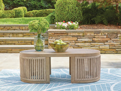Elite Furniture Outlet - Ashley Furniture - Serena Shores Outdoor - Sofa with Cushion / Beige/Green - PCP604-838