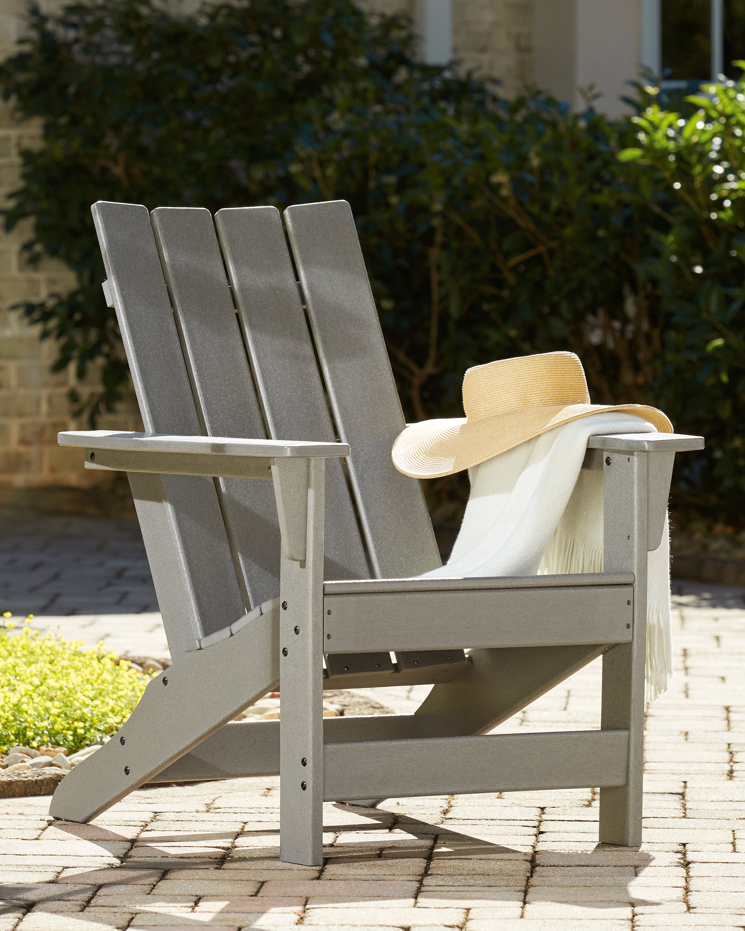Elite Furniture Outlet - Ashley Furniture - Visola Outdoor - Adirondack Chair / Gray - P802-898