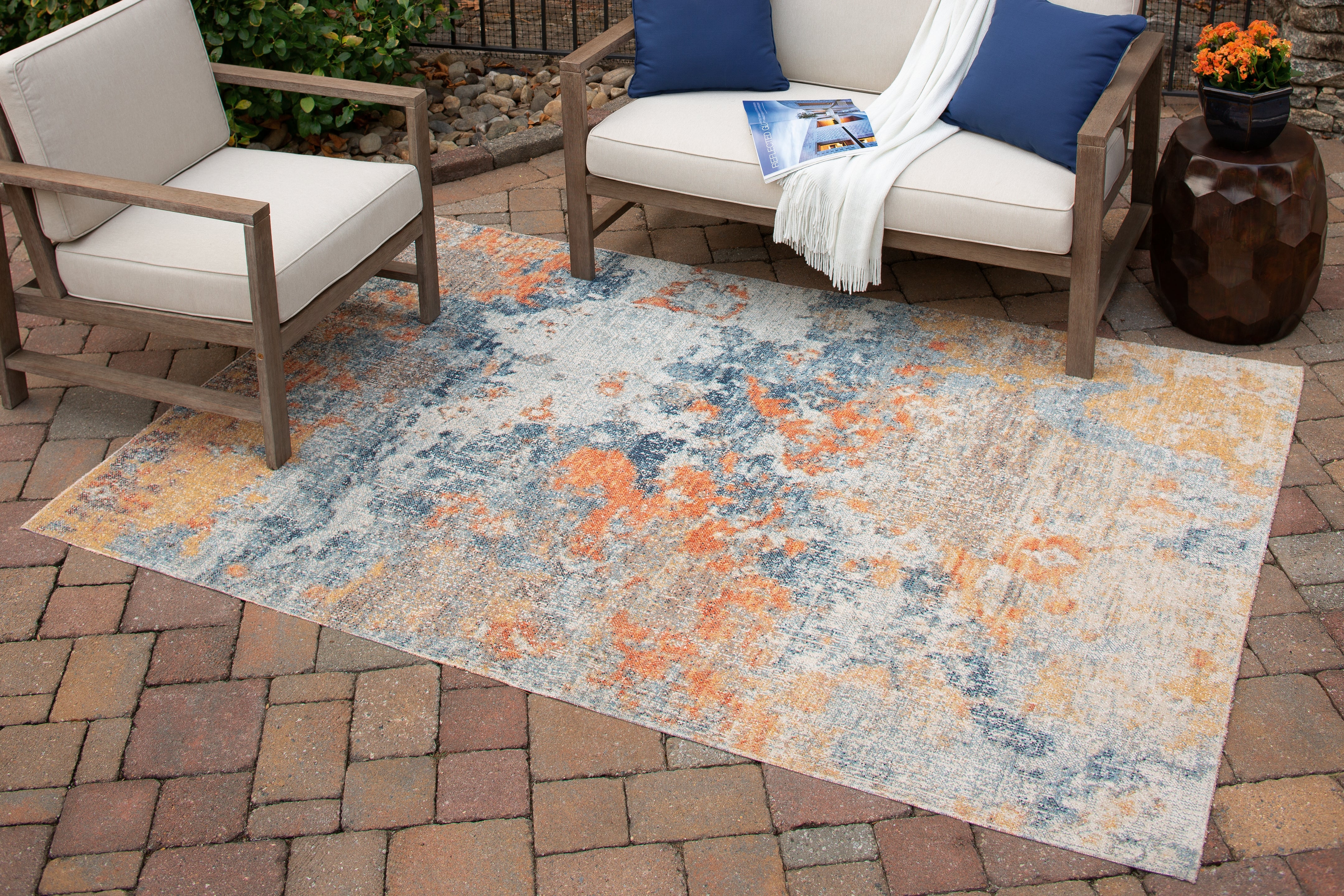 Elite Furniture Outlet - Ashley Furniture - Wraylen Rug - 5'3" x 7' Rug / Multi - R405052