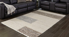 Elite Furniture Outlet - Ashley Furniture - Barus Rug - 5' x 7' Rug / Beige/Brown/Gray - R406402