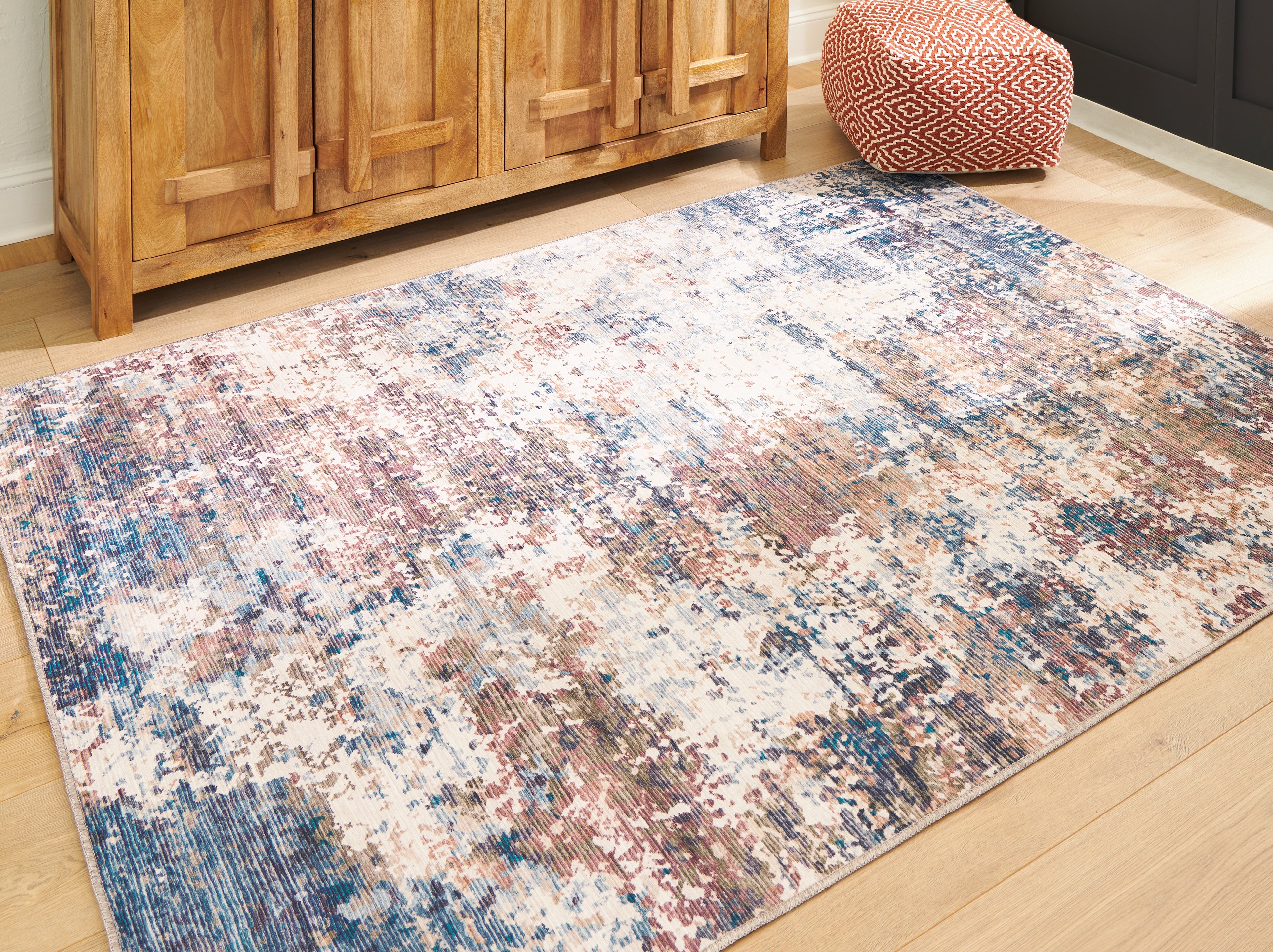 Elite Furniture Outlet - Ashley Furniture - Willbertal Rug - 5'2" x 7' Washable Rug / Multi - R406652