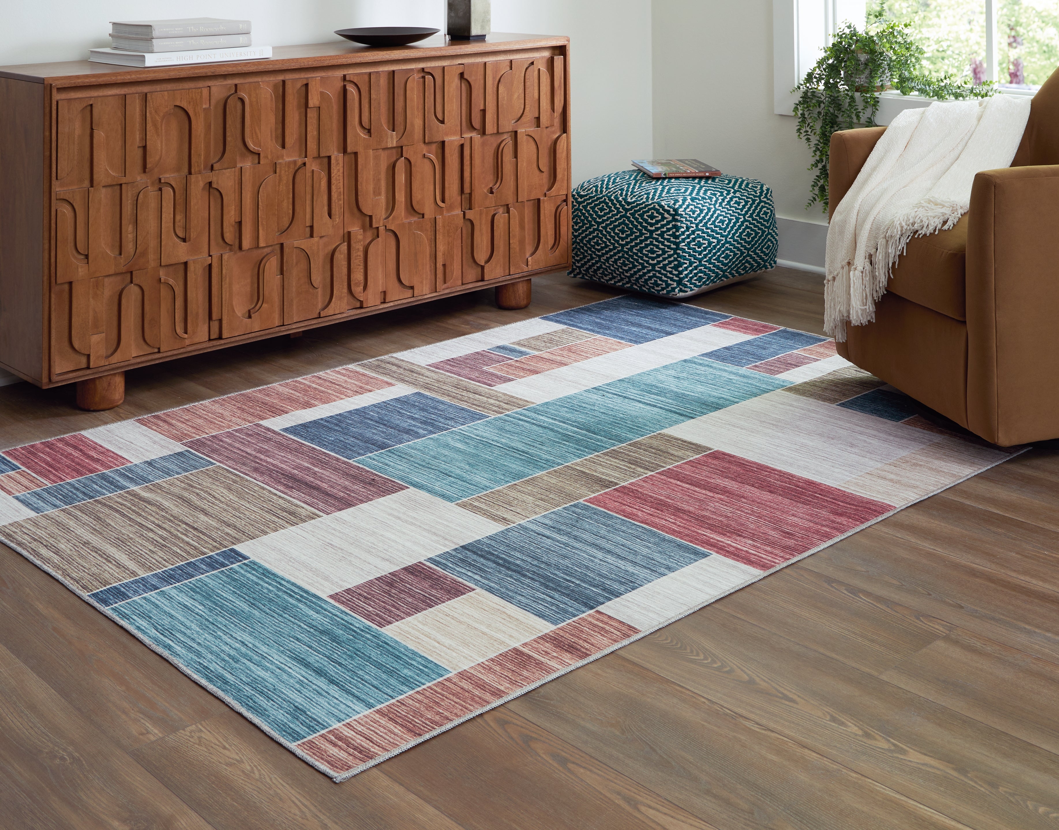 Elite Furniture Outlet - Ashley Furniture - Numore Rug - 8' x 9'11" Washable Rug / Multi - R406661