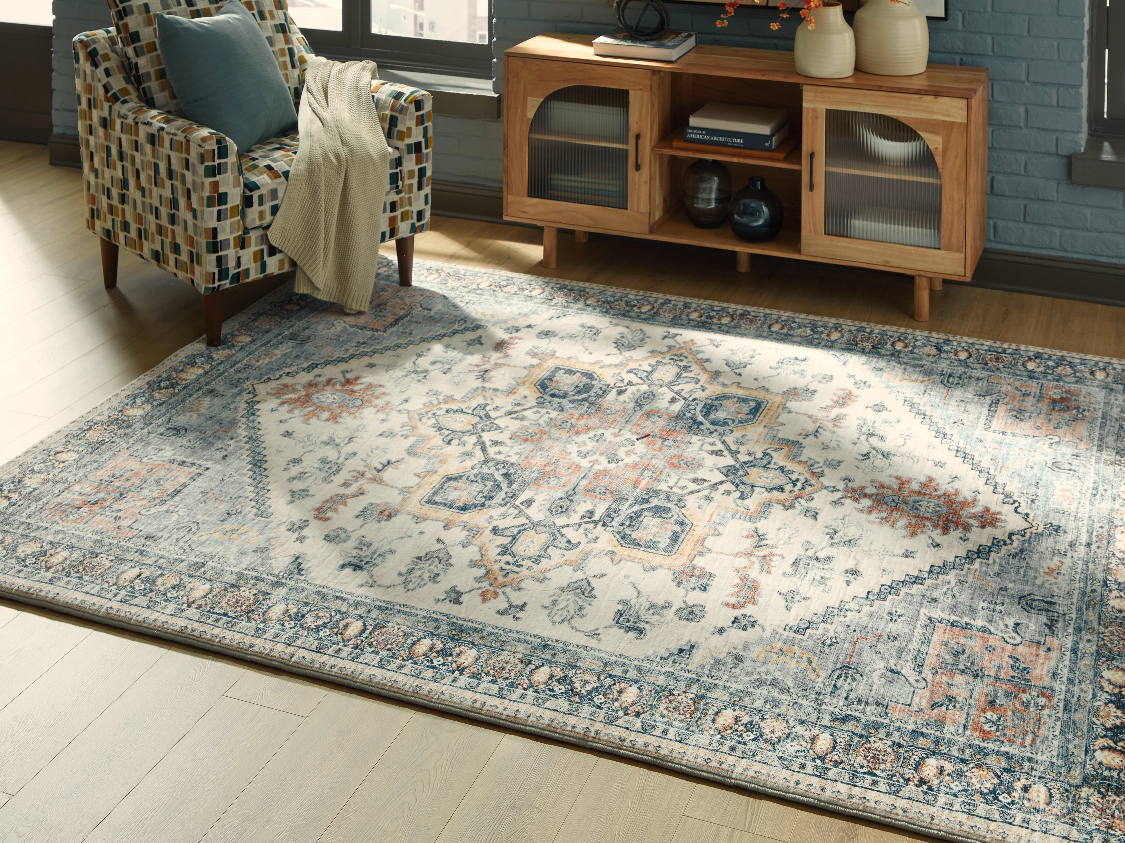 Elite Furniture Outlet - Ashley Furniture - Wallney Rug - 7'6" x 9'6" Area Rug / Multi - R407491