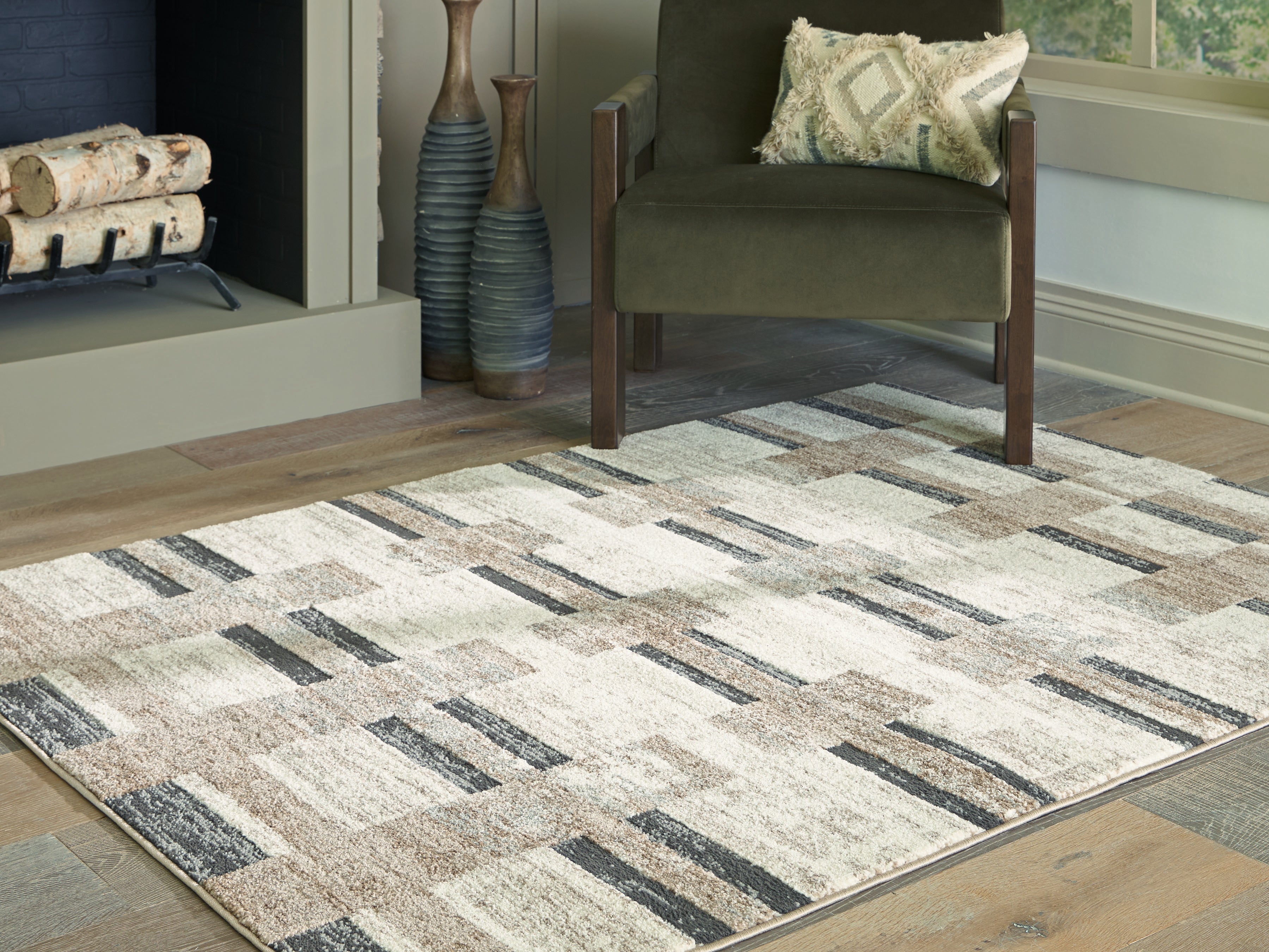 Elite Furniture Outlet - Ashley Furniture - Alstone Rug - 5'3" x 7' Area Rug / Multi - R407732