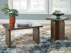 Elite Furniture Outlet - Ashley Furniture - Shawbeck Table (Set of 2) - Occasional Table Set (Set of 2) / Medium Brown - T315-12