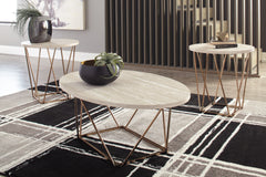 Elite Furniture Outlet - Ashley Furniture - Tarica Table (Set of 3) - Occasional Table Set (3/CN) / Two-tone - T385-13