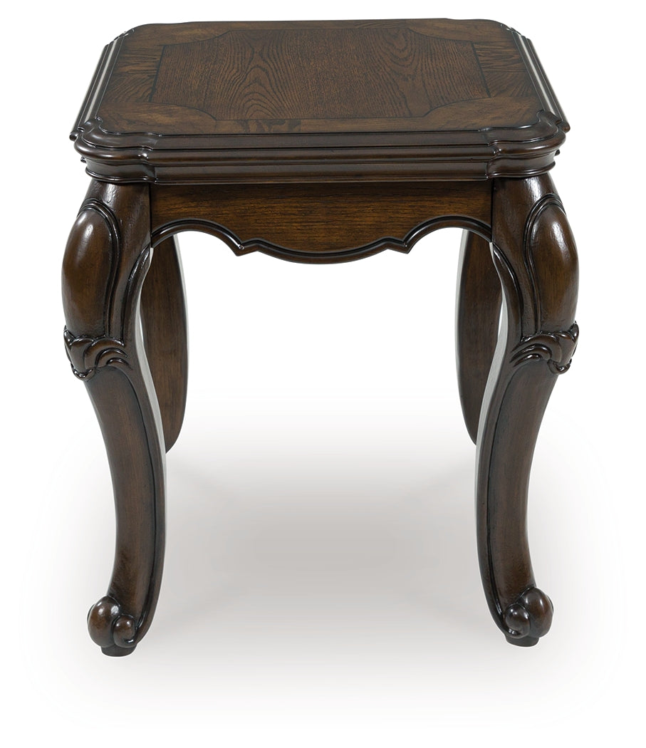 Elite Furniture Outlet - Ashley Furniture - Maylee End Table - Rectangular End Table / Dark Brown - T617-3