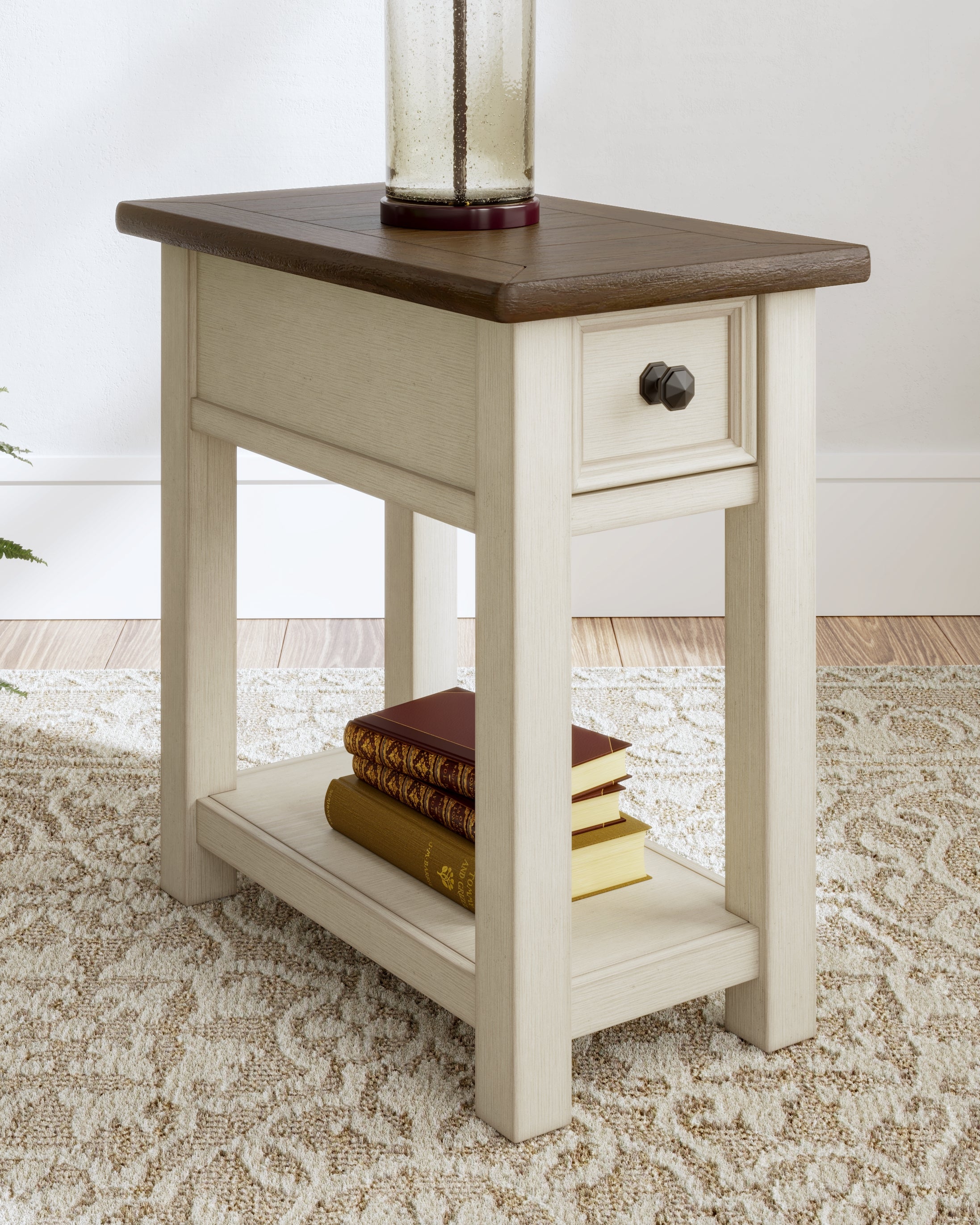 Elite Furniture Outlet - Ashley Furniture - Bolanburg Chairside End Table - Chair Side End Table / Two-tone - T637-107