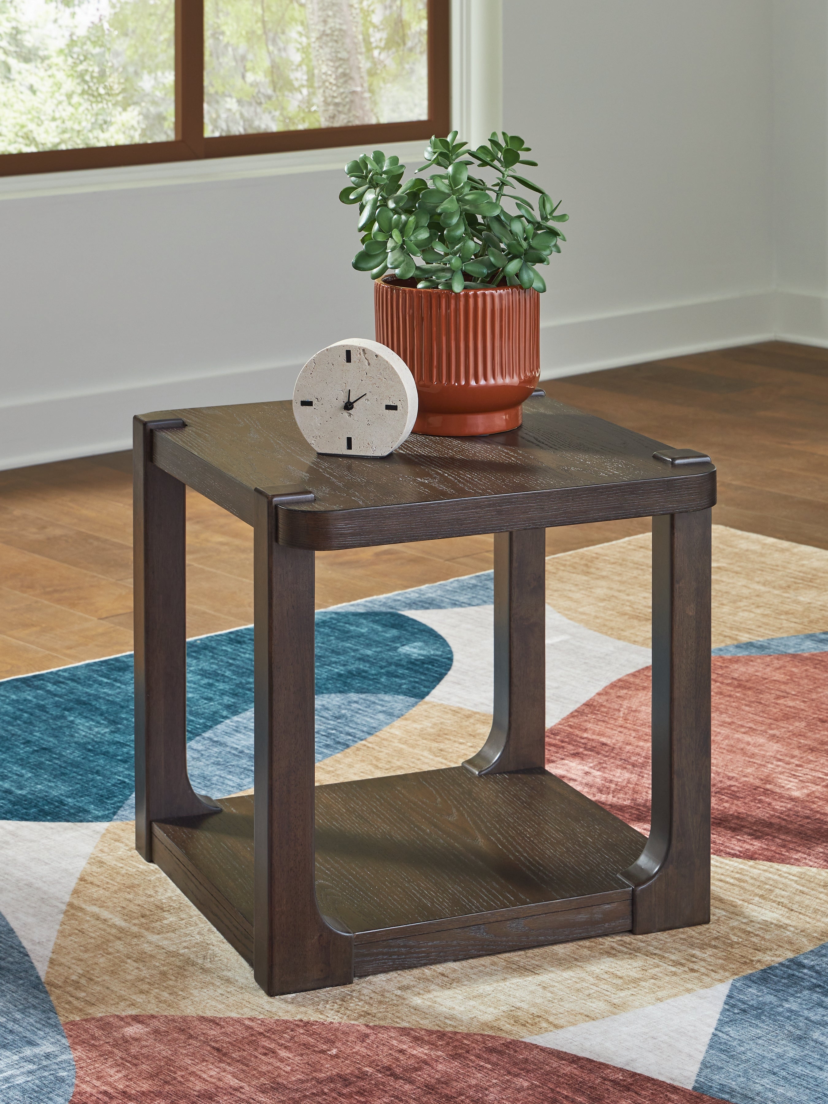Elite Furniture Outlet - Ashley Furniture - Breckington End Table - Rectangular End Table / Dark Brown - T656-3
