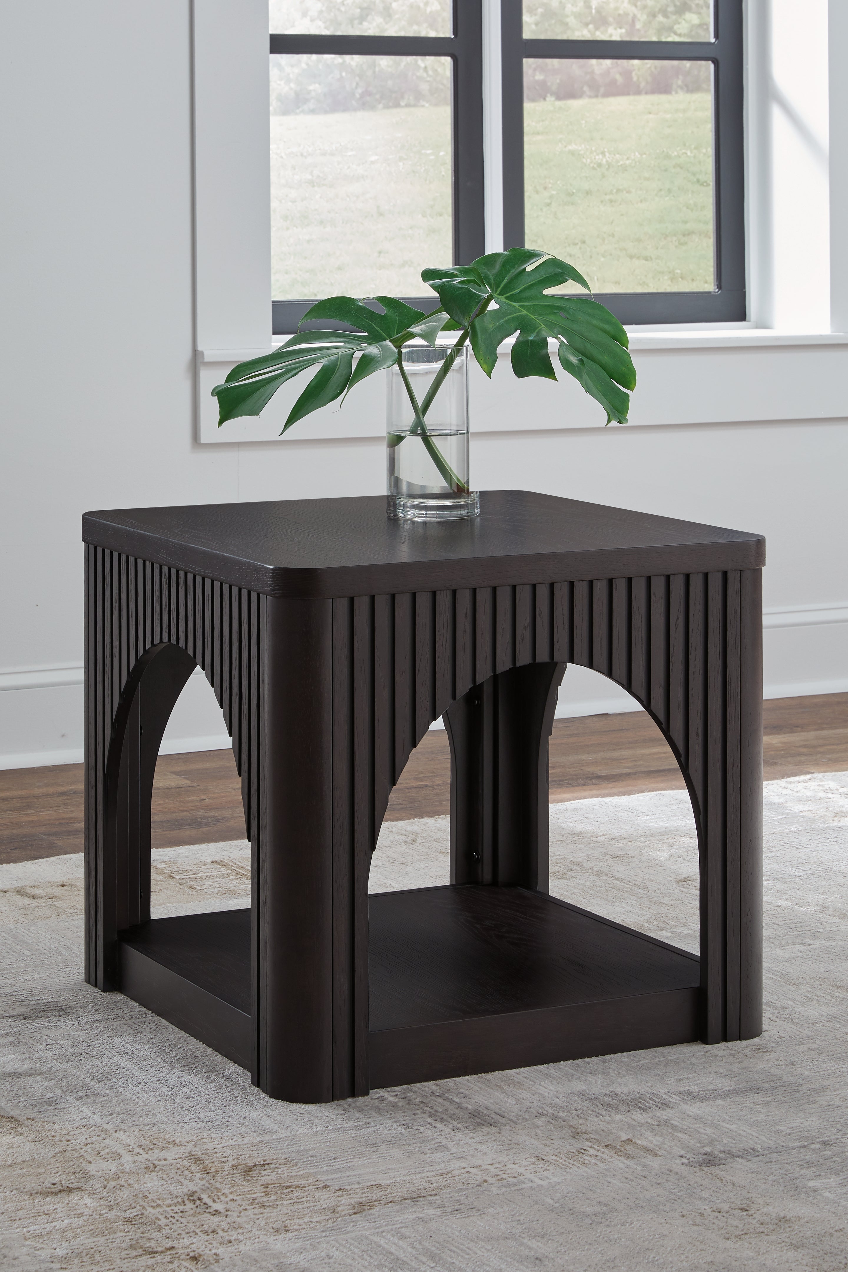 Elite Furniture Outlet - Ashley Furniture - Yellink End Table - Square End Table / Black - T760-2