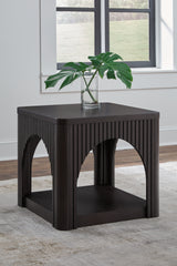 Elite Furniture Outlet - Ashley Furniture - Yellink End Table - Square End Table / Black - T760-2