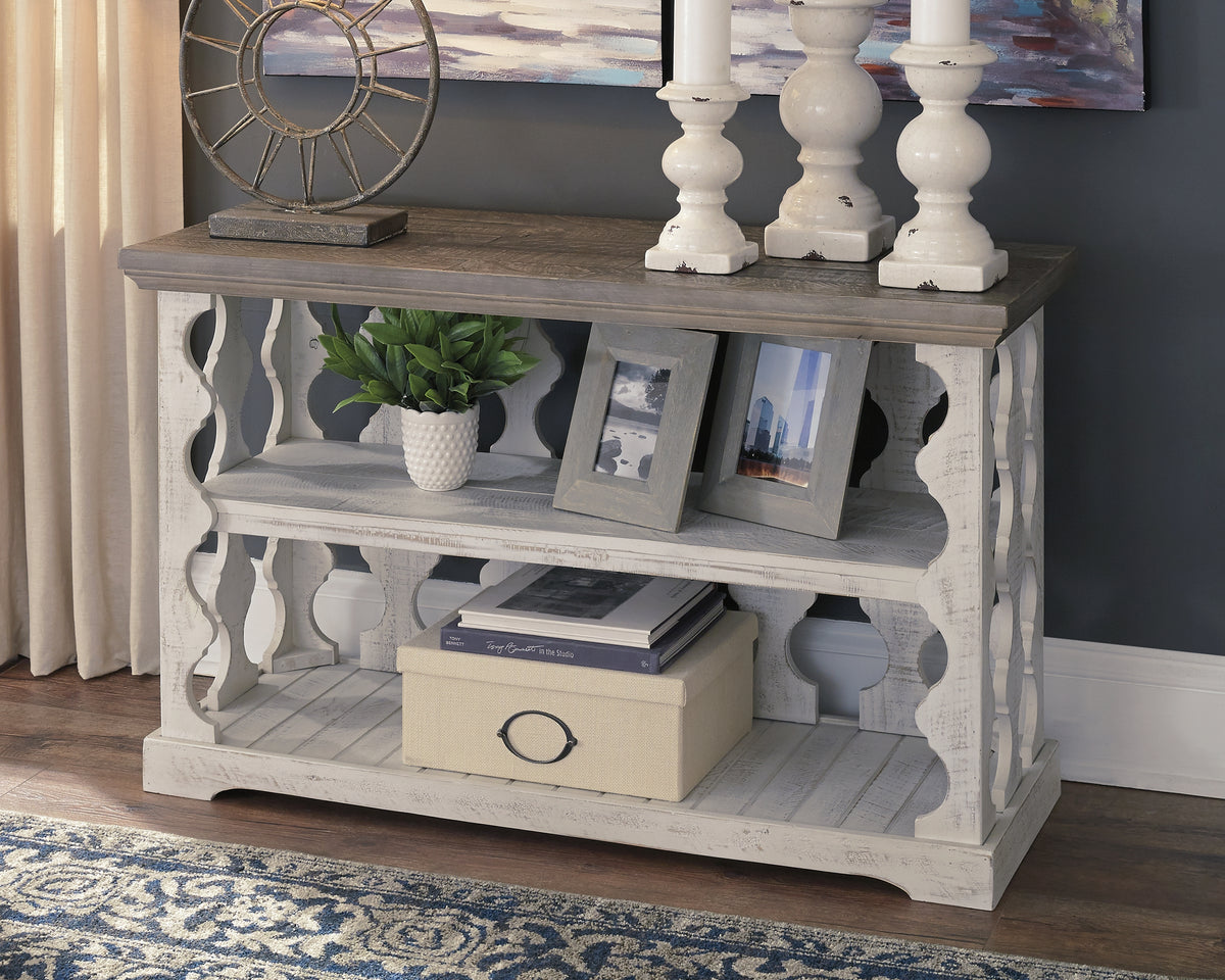 Elite Furniture Outlet - Ashley Furniture - Havalance Sofa/Console Table - Console Sofa Table / Gray/White - T814-5