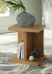 Elite Furniture Outlet - Ashley Furniture - Brinstead Chairside End Table - Chair Side End Table / Light Brown - T839-7