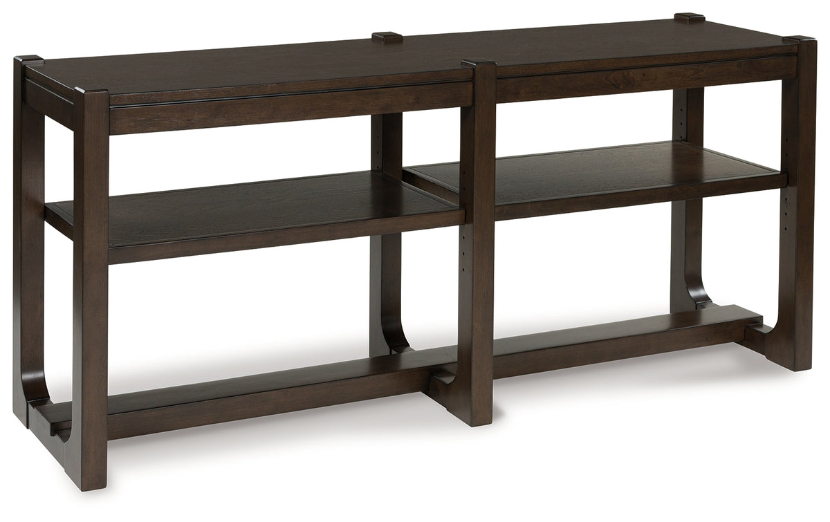 Elite Furniture Outlet - Ashley Furniture - Breckington Sofa Table - Sofa Table / Dark Brown - T856-4