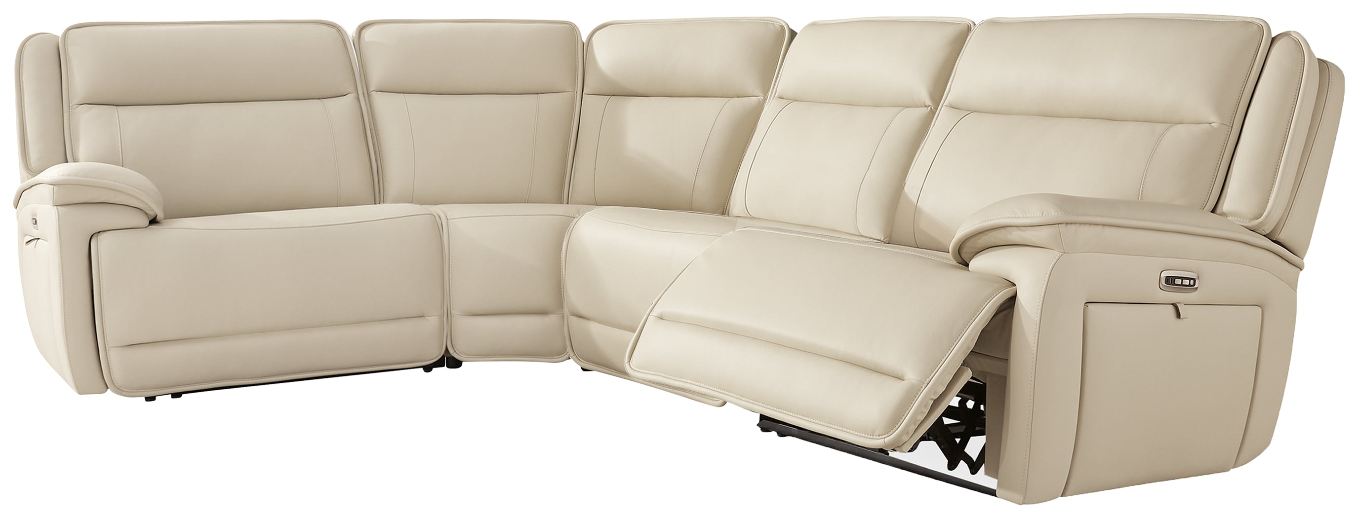 Elite Furniture Outlet - Ashley Furniture - Double Deal Sectional - 4-Piece Reclining Sectional / Almond - U13001S6