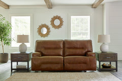 Elite Furniture Outlet - Ashley Furniture - Francesca Living Room - 2 Seat PWR REC Sofa ADJ HDREST / Auburn - U2570547